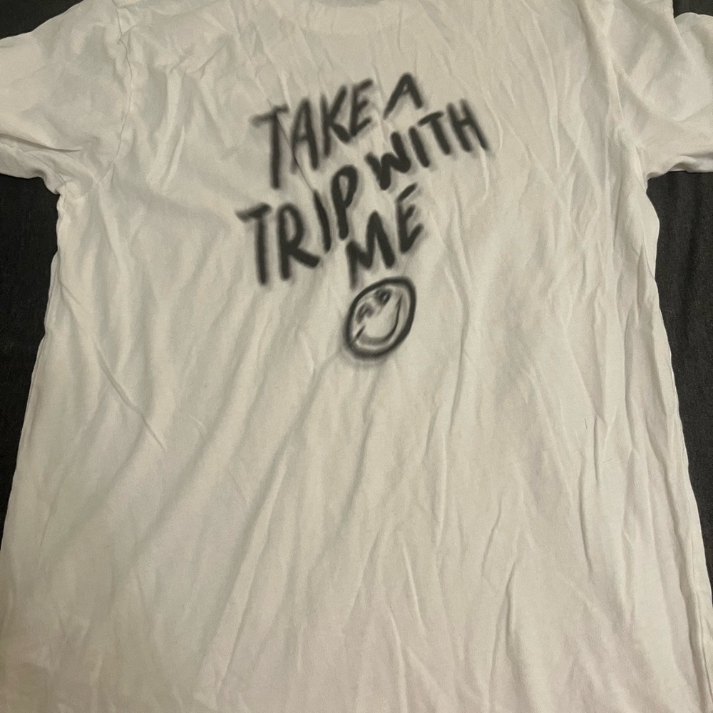Anine Bing White Tee take a trip with me